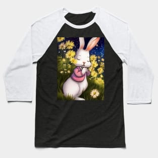 bunny flower Baseball T-Shirt